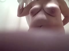 Hefty floozy showed me her sultry cleft and cute wobblers.